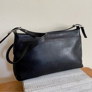 Vintage Coach Legacy Slim Black Leather Shoulder Bag 9861